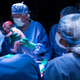 Momento del nacimiento del pequeño. Baylor University Medical Center at Dallas